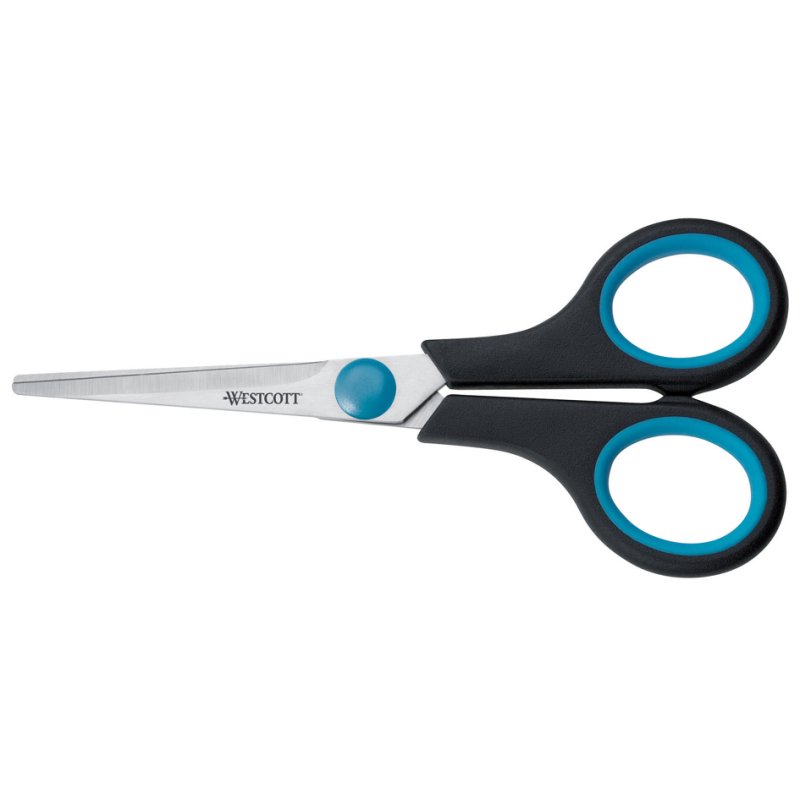 WESTCOTT ciseaux Easy Grip, droitier, bleu/noir, 247 mm